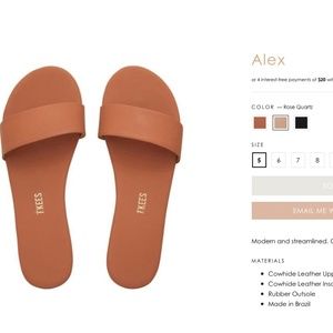 Tkees Alex Slides Size 7